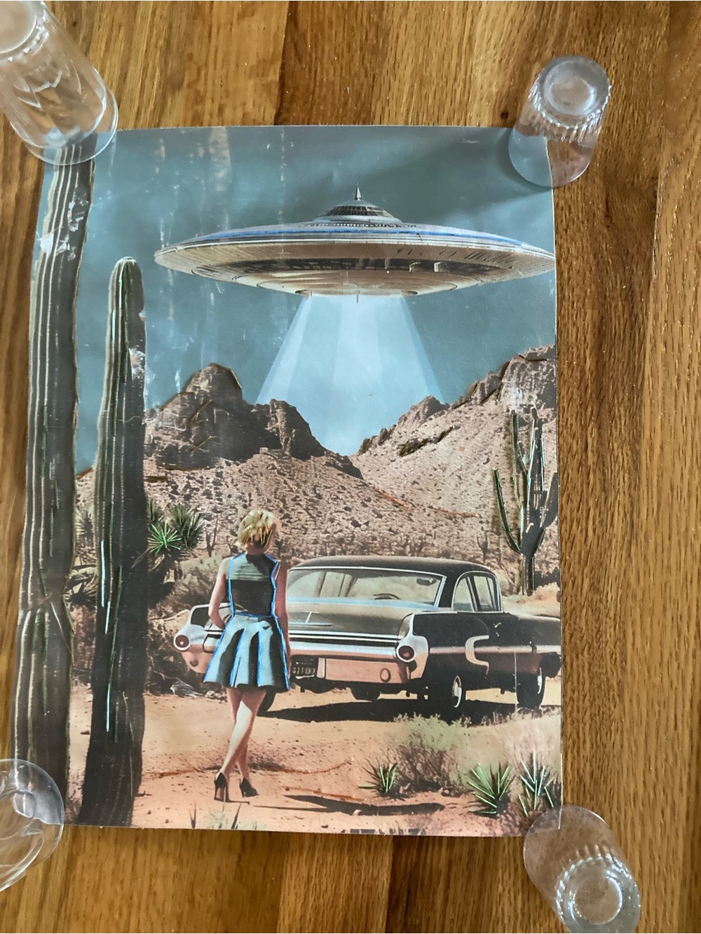 New canvas UFO hand embroidered accents